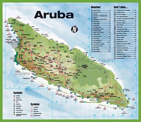 travel map  aruba aruba map aruba travel aruba vacations