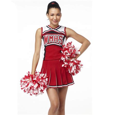 red sexy cheerleaders costume halloween party outfit cheering costume