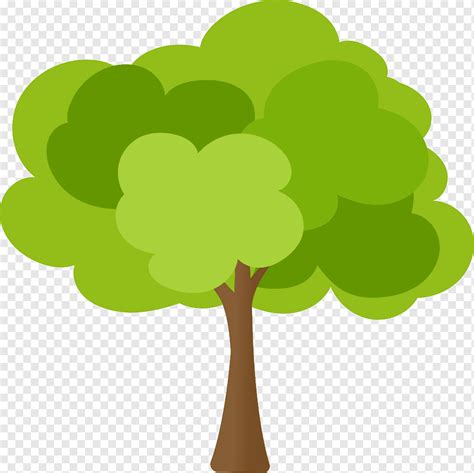 arbol verde de dibujos animados dibujos animados verde el arbol png pngwing