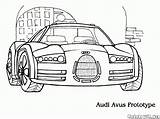 Audi Coloring Pages Colorkid Prototype Cars sketch template