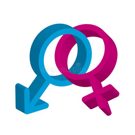 mannelijk en vrouwelijk symbool vector illustratie illustratie bestaande uit intimiteit