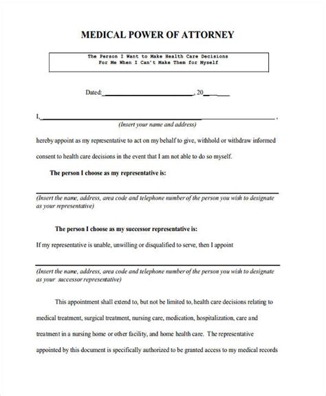 durable power  attorney pa printable form printable forms