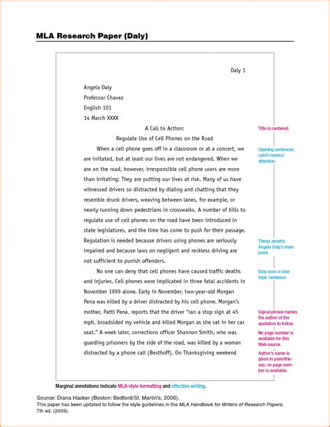 mla format narrative essay  inspirationa report template