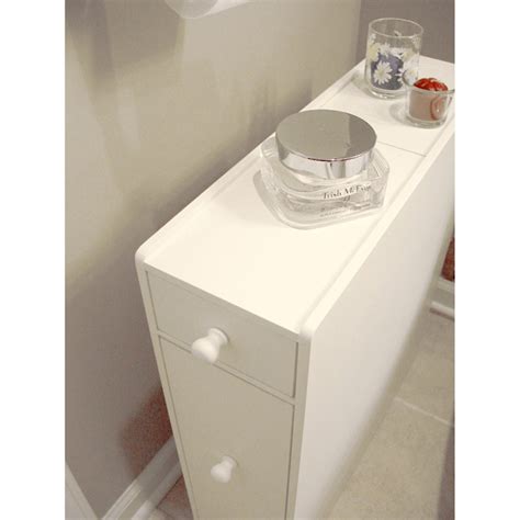 narrow bathroom storage cabinet slim space saving floor organizer