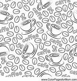 Coloring Pages Coffee Printable Adults Adult Getcolorings Theme Colors Colouring Princess sketch template