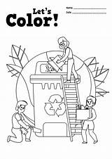 Recycling Coloring Pages Worksheets Activity Worksheeto Via sketch template