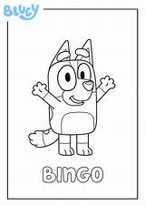 Bluey Bingo Pages Character Coloring Colouring Color Birthday Online Print Kids Sheet Colour Sheets Und Abc Sister Party sketch template