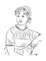 Jane Austen Brytania Wielka Addams Printable Kolorowanki Drukuj Onlinecoloringpages sketch template