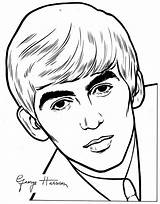 Beatles Kleurplaten Kleurplaat Beroemdheden Animaatjes Harrison Ausmalbilder Jovenes Imprimer Coloriage sketch template