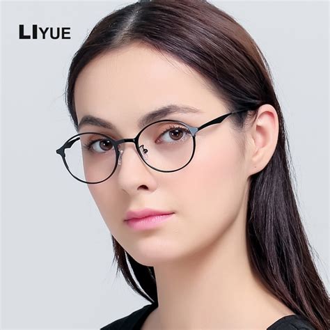 Liyue Girl S Clear Lens Eyeglasses Round Metal Optical Frame Men