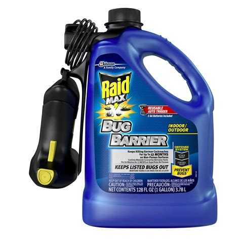 raid max bug barrier trigger starter kit bug killer  oz  gallon