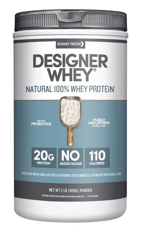 designer protein  whey protein powder purely unflavored