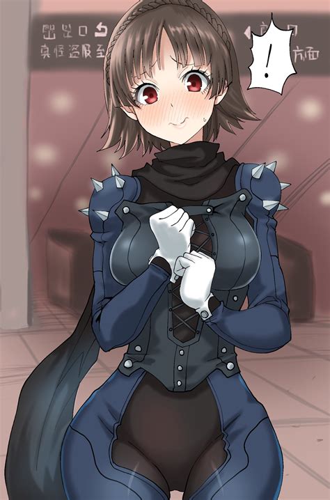 Safebooru 1girl Blush Bodysuit Braid Brown Hair Gloves Highres