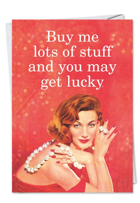 Buy Me Lot S Of Stuff Valentine S Day Funny Greeting Card