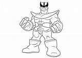 Thanos Coloring Infinity Gauntlet sketch template