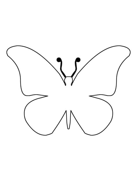 butterfly template  printable butterfly outlines   project