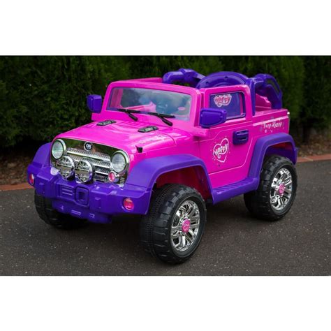 kids jeep style electric ride  car  pink  kids jeep kids ride