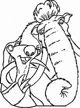 Ice Age Coloring Pages Sid Manny Sloth Sheets Mammoth Angry Beavers Opossum Ellie Printable Colouring Speaks Wecoloringpage Christmas Pages2color Book sketch template
