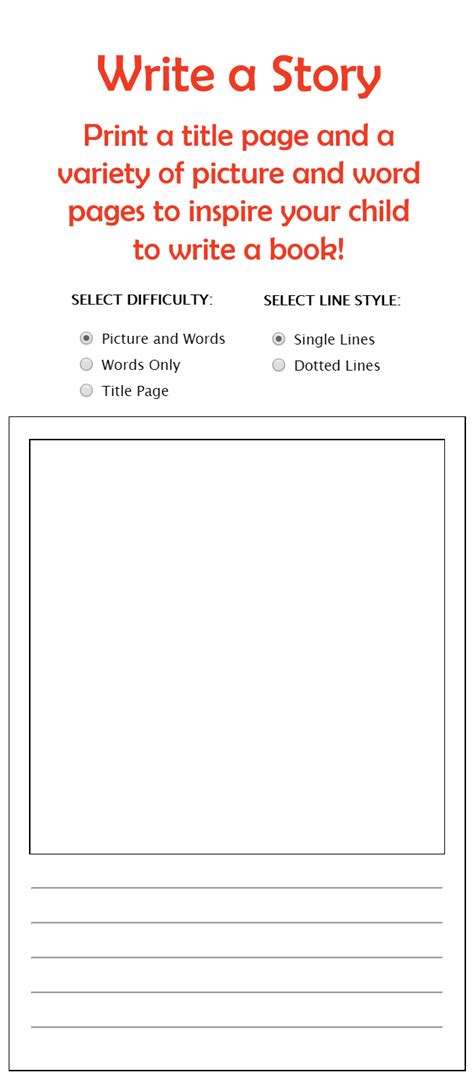 printable storybook template printable word searches