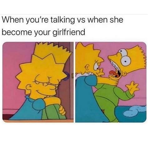 When Youre Talking Vs When She Become Your Girlfriend Funny