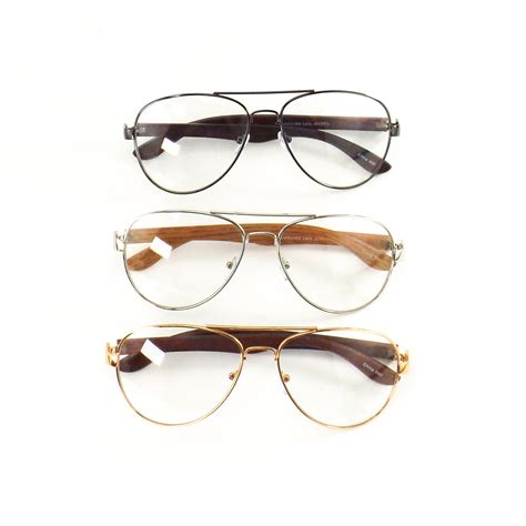vintage 90s fake eyeglasses clear lens glasses aviators etsy
