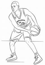 Curry Coloring Stephen Pages Printable Nba Drawing Inspired Albanysinsanity 1186 Published sketch template