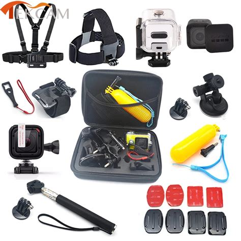 buy  gopro hero  session accessories set  waterproof case stick lens