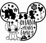 Svg Cricut Ohana Decals Lilo Vectores Silhouettes Eps Siluetas Aloha Plotterdatei Dxf Stich Christine Vallelonga Vinyle Signifie Autocollants Pochoir Autocollant sketch template