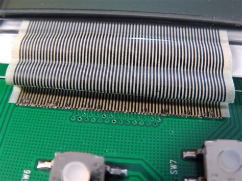 remove   attach lcd ribbon   pcb   fine pitch  steps  pictures