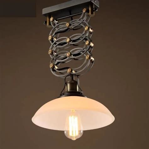 kitchen lifting light vintage retractable pendant lamp american industrial lighting dining room
