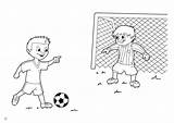 Colorare Rigore Keeper Voetbal Kleurplaat Futebol Malvorlage Fussball Meninos Disegni Handebol sketch template