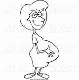 Pregnant Woman Clipart Girl Drawing Coloring Mom Lady Pages Pregnancy Cartoon Clip Getdrawings Pleasant Leishman Clipartlook sketch template