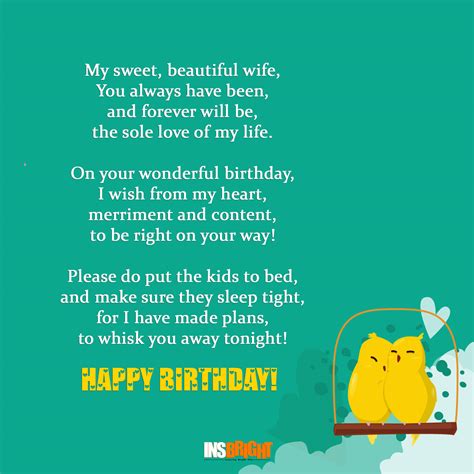 10 Romantic Happy Birthday Poems For Wife With Love From