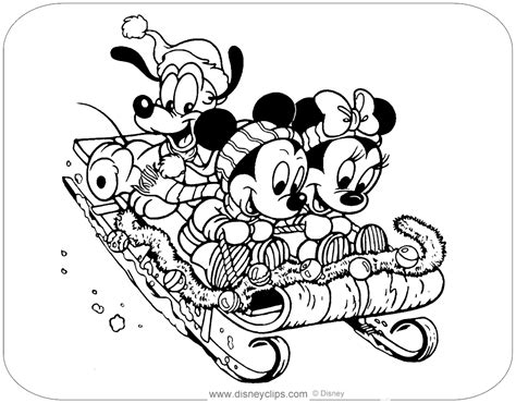 disney christmas coloring pages disneyclipscom