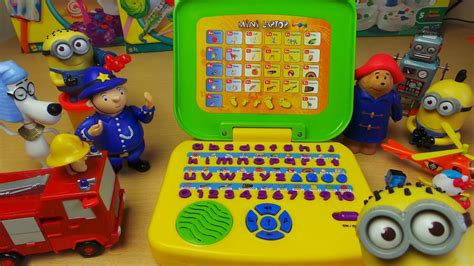 kindergarten mini toy alphabet laptop  english youtube