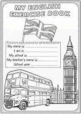 Inglese Copertine Anglais Cahier Quaderno Quaderni Copybook Cahiers Colorare 6ème Scuola Anglaise Notebook Insegnanti Teacher Imparare Primaria Geografia Attività Asilo sketch template