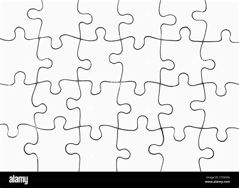 blank jigsaw puzzle pieces stock photo  alamy