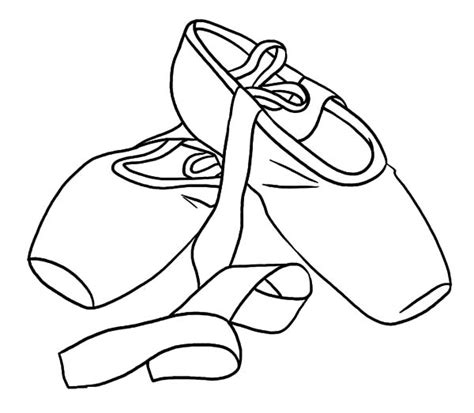 tap shoes pencil coloring pages