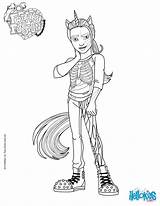 Monster High Coloring Pages Neighthan Fusion Freaky Hellokids Rot Para Colorir Desenhos Color Pt Print Colouring Blank Hybrid Unicorn Movie sketch template