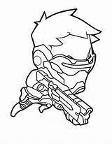 Overwatch Coloring Pages Chibi Soldier Reaper Printable Genji Hanzo Cute Spray Tracer Va Kids Bestcoloringpagesforkids Bastion Print Colouring Other Categories sketch template
