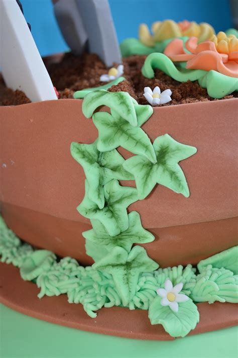 gardening cake flower pot seeds topper decoration birthday flickr