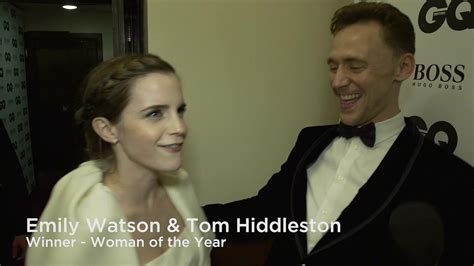 tom hiddleston and emma watson choose their man and woman of the year at gq awards 2013 youtube