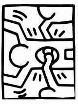 Haring Keith Pop Shop Fun Kids Coloring Pages sketch template