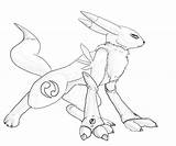 Renamon Digimon Tamers sketch template