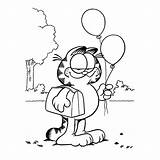 Garfield Ausmalbild Kleurplaten sketch template