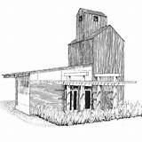 Grain Elevator Clipart Webstockreview Ridge Bales Echo Berlyn sketch template