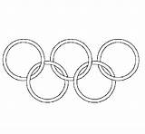 Olympic Rings Coloring Coloringcrew Colorear Games sketch template