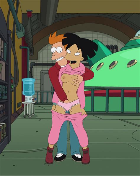 futurama philip j fry and amy wong by sfan hentai foundry