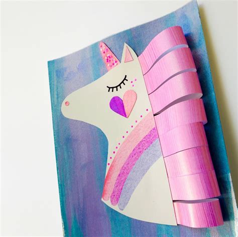 printable unicorn craft  kids  unicorn template