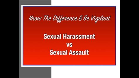difference between sexual assault and harassment